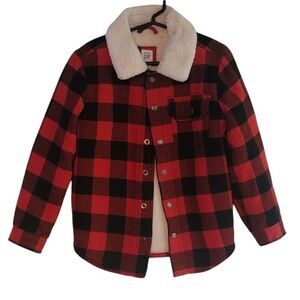 Gap Boys Buffalo Plaid Shirt Jacket